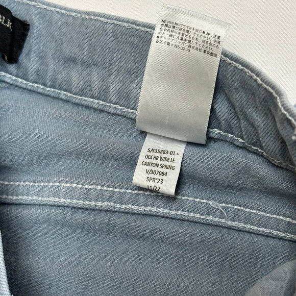 Banana Republic Womens Wide Leg Crop Jeans Size 27/4 Tall Blue Gray High Rise - Picture 5 of 9